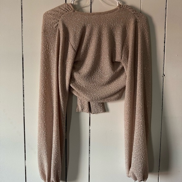 WINDSOR Sparkle tie crop top - Picture 5 of 7